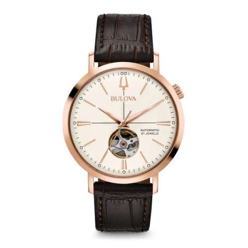 Orologio Uomo Automatico rosè Bulova 97A136 - Orologi e Bijoux